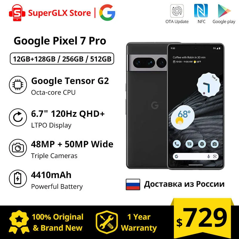 terrorisme Håndværker vedhæng Original Google Pixel 7 Pro 5g Smartphone 12gb Ram 128gb/256gb Rom 6.7" Nfc  Octa Core Android 13 Ip68 Dust/water Resistant Phone - Mobile Phones -  AliExpress