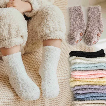 Winter Thick Newborn Socks Coral Fleece Warm Kids Leg Warmers Girls Boys Toddler Soft Baby Autumn Anti-slip Children Plus Stuff 1