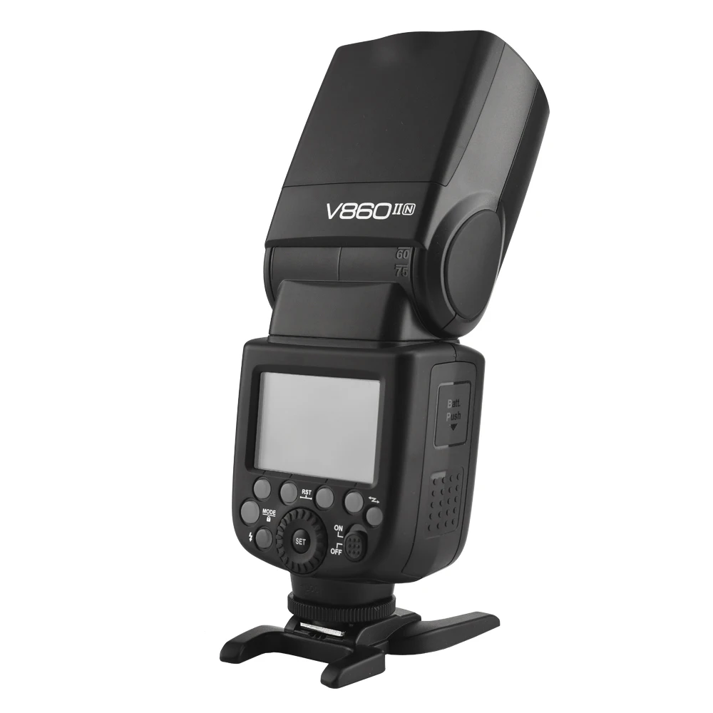 Godox V860II GN60 TTL HSS 리튬 배터리 플래시 유닛 (, 니콘, 캐논용 고속 동기화 지원)