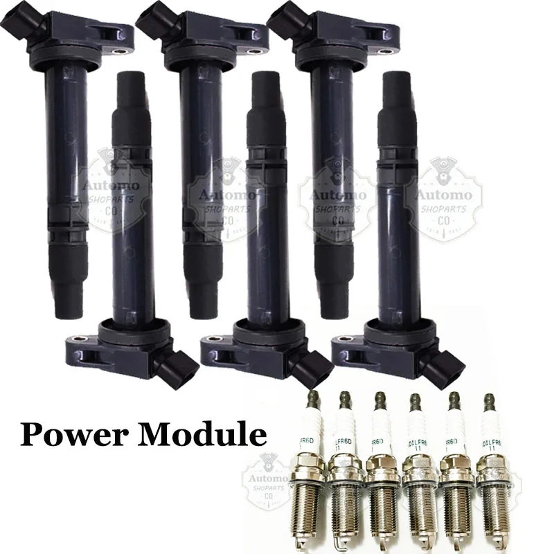 

6 Ignition Coil Spark plug for 3.5 V6 Toyota Sienna Avalon Camry Highlander Rav4 Venza Lexus RX350 ES350 RX450h 07-15 90919A2007