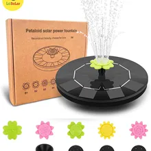 Floating Solar Fountain 3W Flowers Solar Powered Fountain Pump for Standing Floating Birdbath Water Pumps for Garden Patio Pond