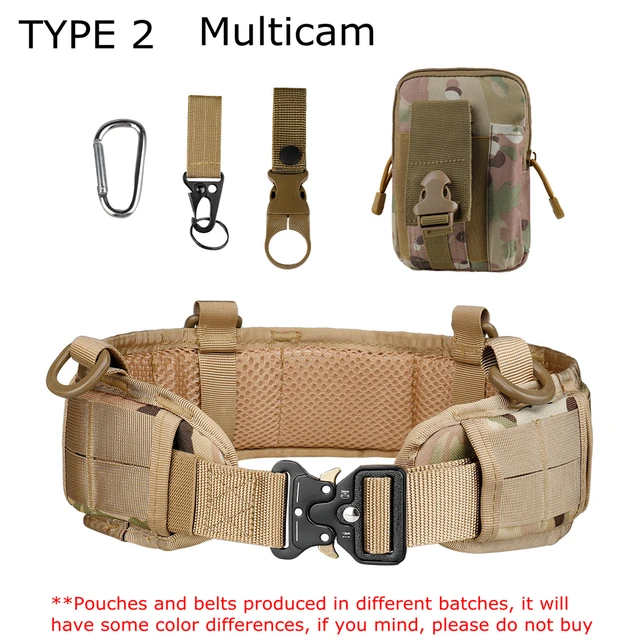 Tactical Padded Belt Airsoft CS Combat Molle Airsoft Belts Duty
