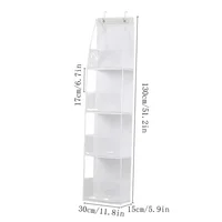 Multi-functional Fabric Hanging Bag for Behind the Door Multi-layer Storage Hanging Bag Miscellaneous Organizer Storage Hanging 2