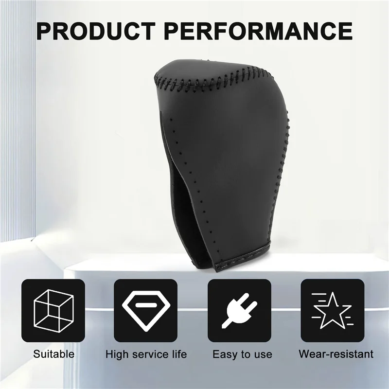 Leather Gear Shift Knob Cover For Toyota Corolla Rav4 Rav 4 2014-2019 Automatic Hand-Stitched Diy Gear Shift Collars B