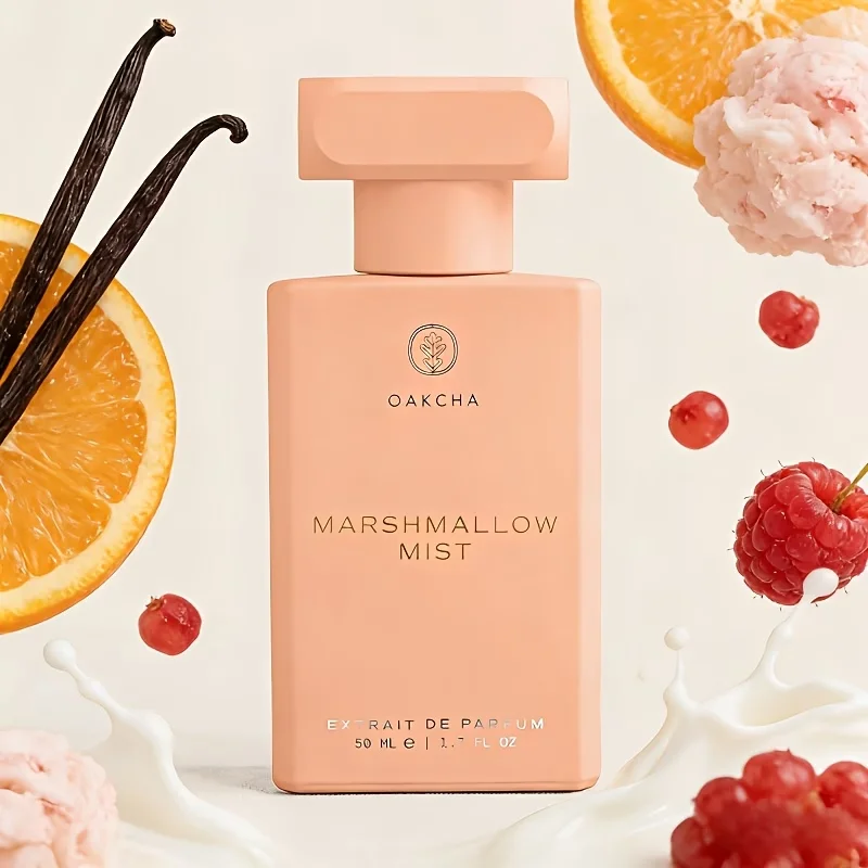 OAKCHA neutral perfume, pink sweet fragrance Bergamot, Jasmine, Vanilla, Yuchuang, Wood, 50ml 4