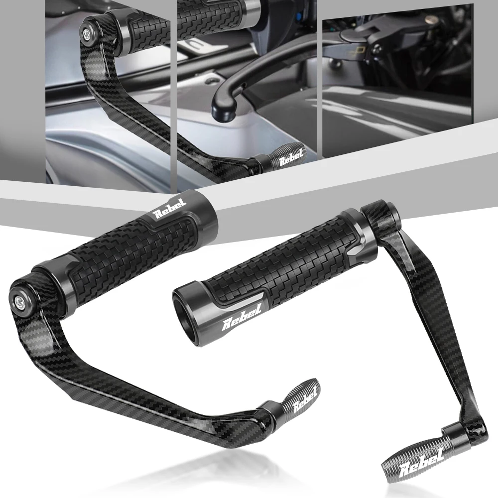 

For HONDA Rebel CMX 300 500 CMX300 CMX500 -2019 2020 2021 22mm Handle Grips grips handlebar Brake Clutch Levers Guard Protection