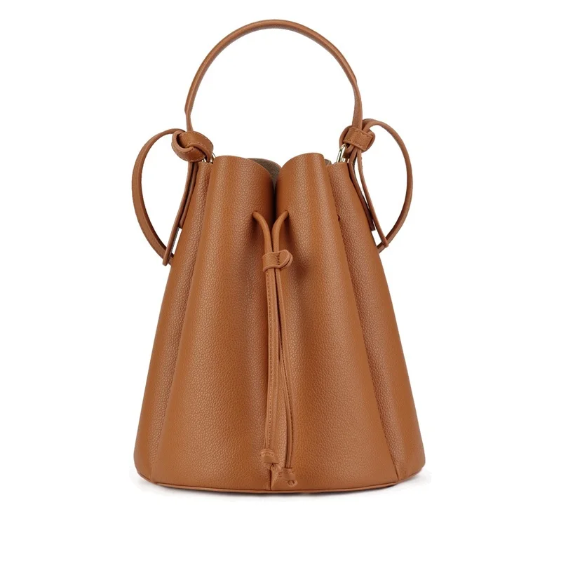 Women’s Vintage Bucket Bag Trendy Crossbody Shoulder Bag Petal Design Handbag Fashion Commuter Purse Casual Ladies Tote Bag 1