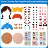 Kids Social Emotional Learning Busy Board with 9 Emotion Cards for Faces Games Preschool Learning Sensory Autism Therapy Toys 4