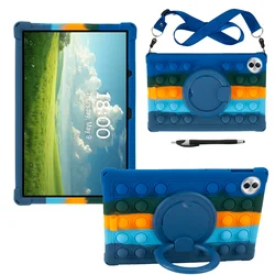 Premium 360° Rotating Soft Silicone Tablet Case - Universal Fit for HonorPadX8A 11 2024 (PenColorNavy)