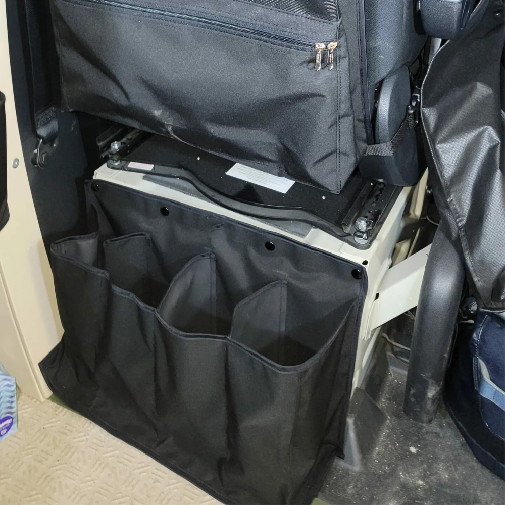 Schuhaufbewahrung für Wohnwagen, Wohnwagen, Transporter, 10 Zoll, 4 Taschen, Lösung, Wohnmobil-Schuhaufbewahrungstasche, mehrere Taschen, Wohnmobil-Wandhalterung, 4 Taschen – Detail 3