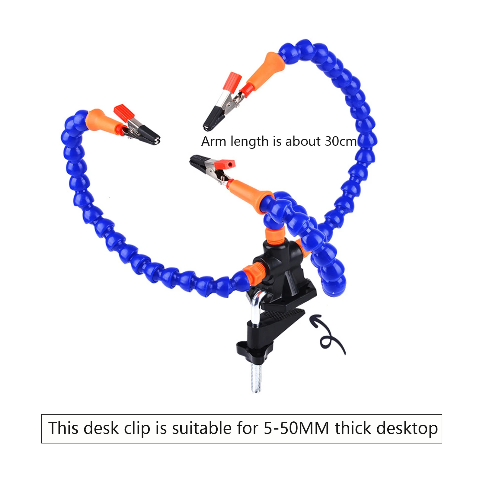 Table Clamp Soldering Station With 5 Flexible Arms Soldering Iron Holder PCB Welding Repair Tools Vise Hand Welding Station electronics soldering kit Welding Equipment