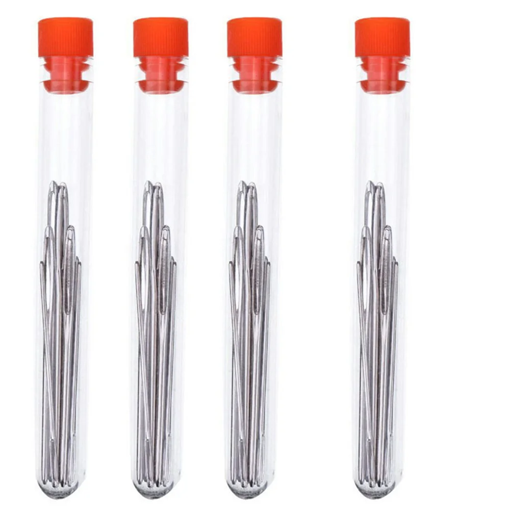 Leather Sewing Needles Sewing Needles Leather Tool Leathercraft Tools Leather Tools Leather Sewing Tool Set 9PCS DIY Leather Craft Large Eye Needles Stainless Steel Stitch Knitting Yarn Sewing Hand Crochet Hook Sewing Accessories