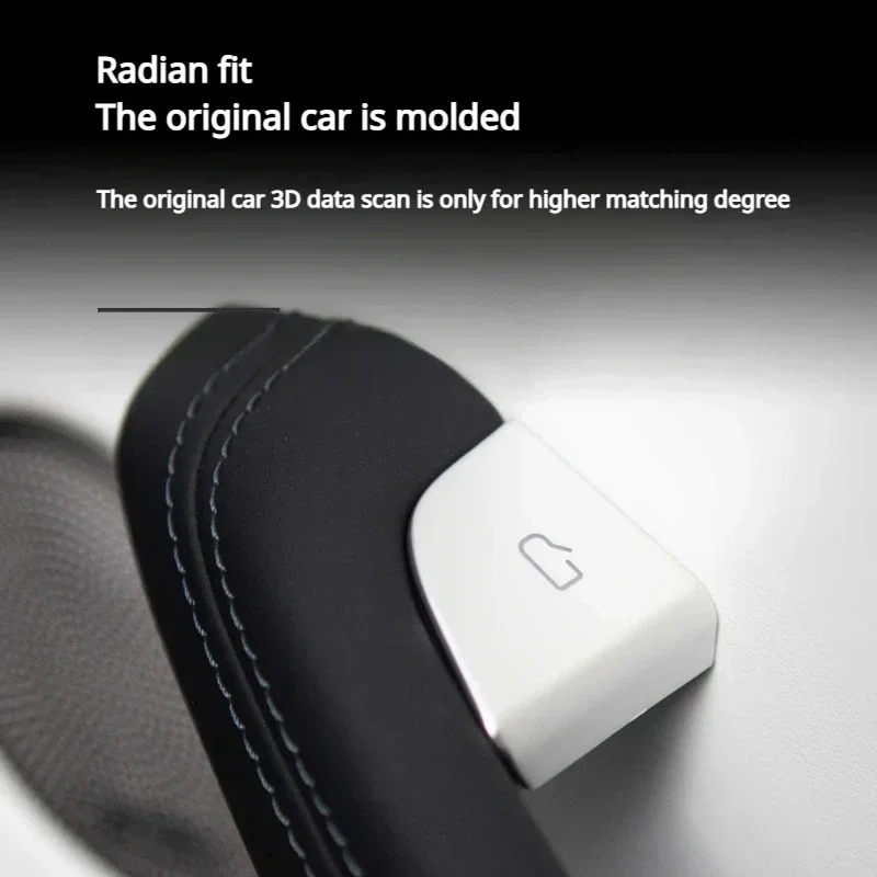 테슬라 모델 3 하이랜드 모델 Y 주니퍼/런치 2025 자동차 오픈 도어 버튼 스티커 4X 핸들 커버 내부 보호 트림