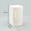1:12 Mini Dollhouse White Refrigerator With Food Set Kitchen Toys Miniature Furniture Fridge Decorations For Kids Gift 6