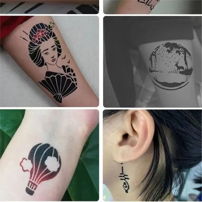 30ML/100ML temporary spray tattoo ink semi permanent makeup airbrush fake tattoo painting pigment for body art beauty supplies tattoo ink tattoo ink pigment