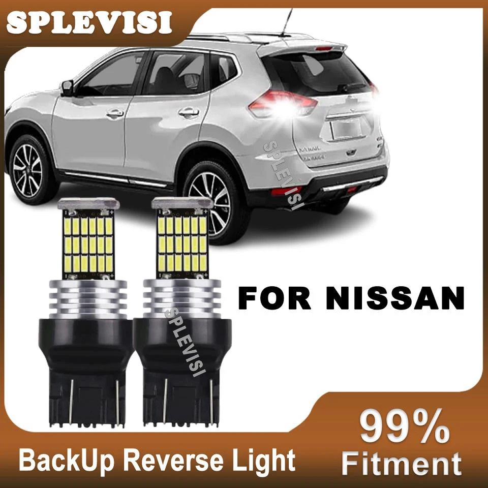 

2pcs LED Reverse Light Blub Backup Lamp W21W 7440 T20 Canbus For Nissan 350Z Note Teana J31 Terrano R50 X Trail X-Trail T31