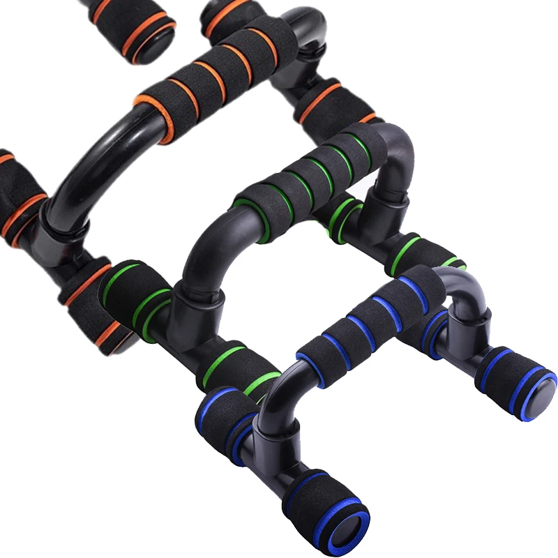 1Pc Non-slip Push Up Stand H-Shaped Gym Handles Home Fitness Power Rack Pushup Bars Exercise Arm Chest Muscle Training Equipment