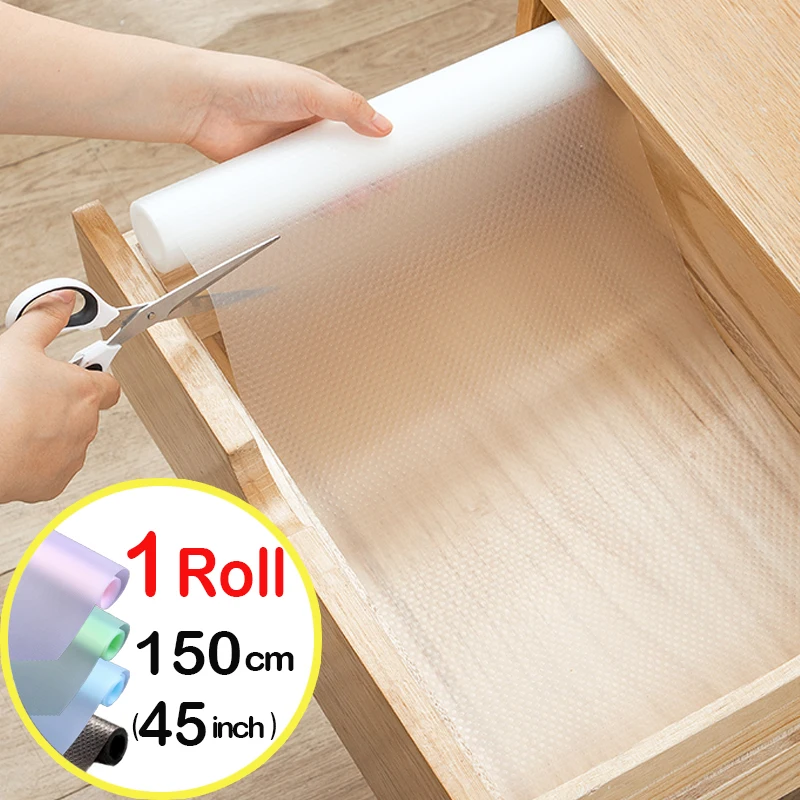 

Eva Drawer Liners Non-Slip Waterproof Kitchen Cupboard Cabinet Mats Dustproof Moisture-Proof Table Wardrobe Cover Liners Pads