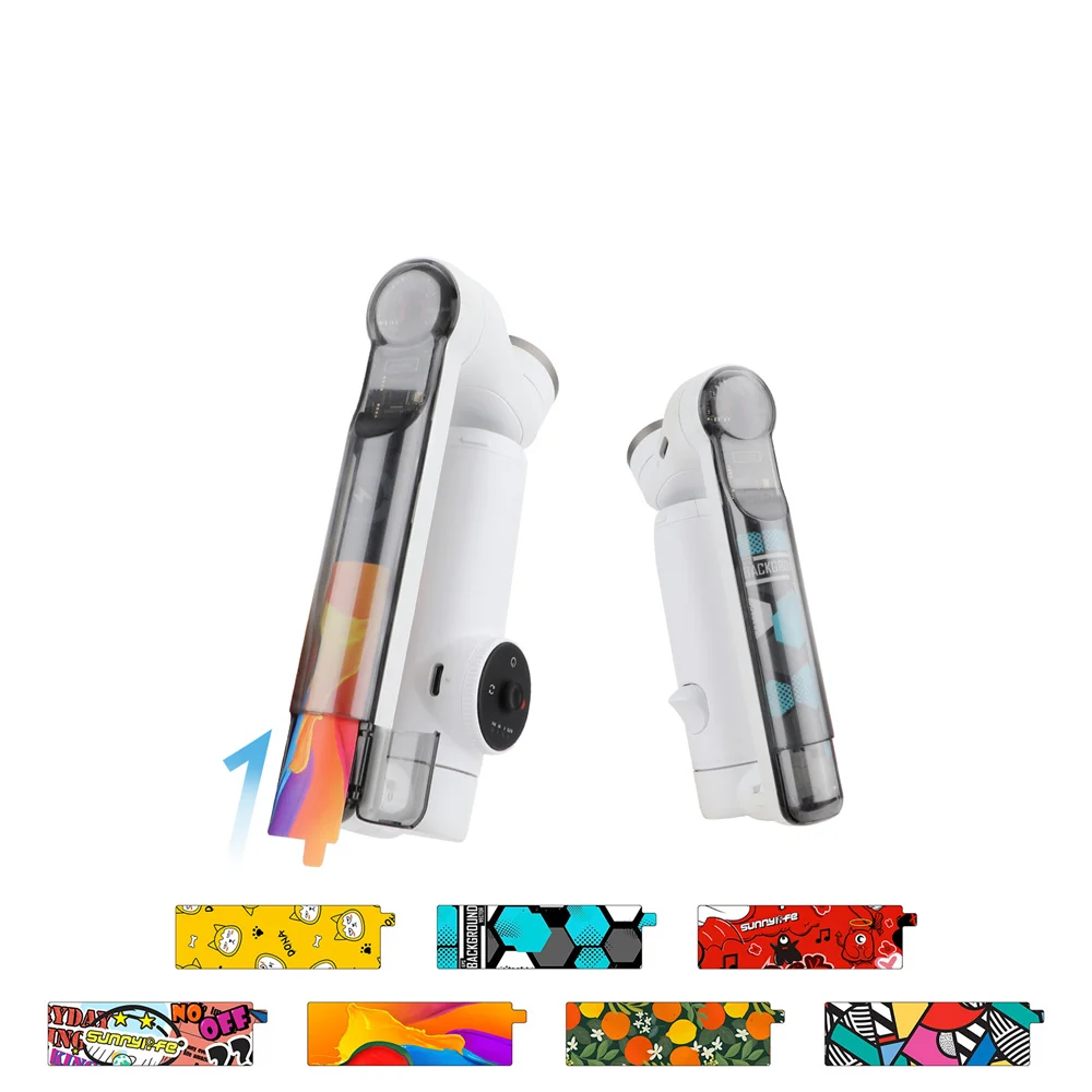 4 Pz/Set Adesivi In Pelle Pvc Per Insta360 Flow Gimbal Decal Skin Sticker Insta 360 Flow Insert Cover Accessori Colorati 4 Pz/Set