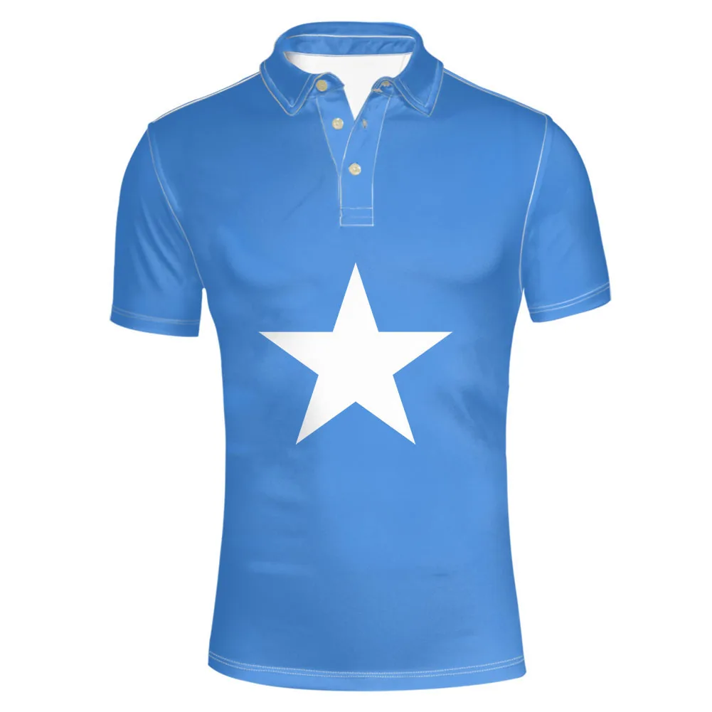 

Somalia youth free custom photo name number Logo som Lapel T Shirt nation flag soomaaliya federal somali print text clothing