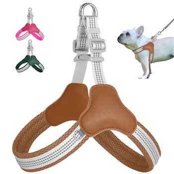 Reflective Nylon Dog Harness Mesh Breathable Pet Puppy Dog Harnesses
