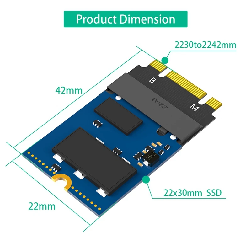 ũž ǻͿ ͽټ   Ƽ M.2 NVME M Ű B + M 2230-2242 귡Ŷ SSD ָ ϵ ũ ȯ 