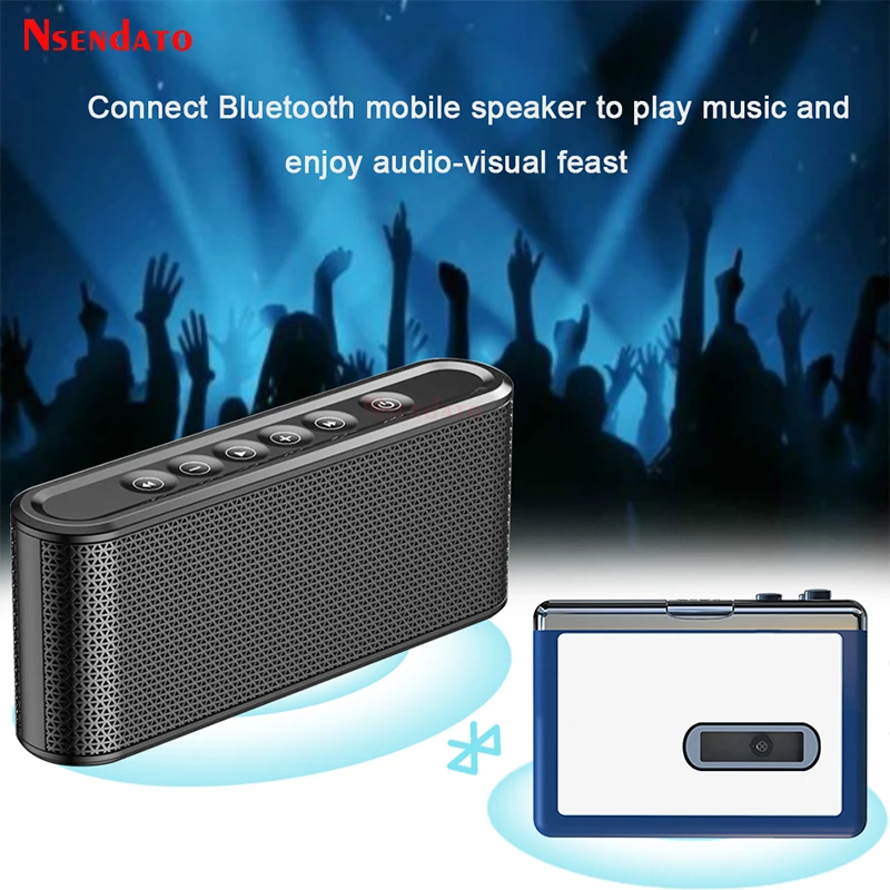 Ezcap215 Stereo Bluetooth Cassette Player Cassette Retro Tape Recorder cassette Audio music player to mp3 Converter