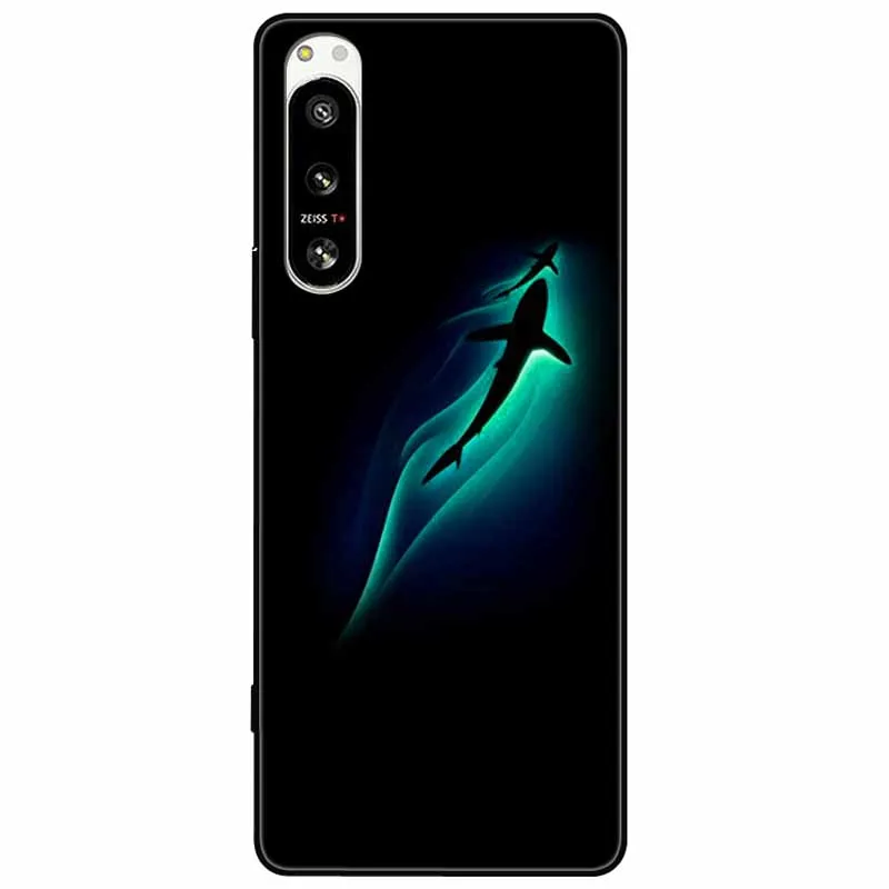 Soft Black Silicone Forest Painted Phone Back Cover TPU Coque