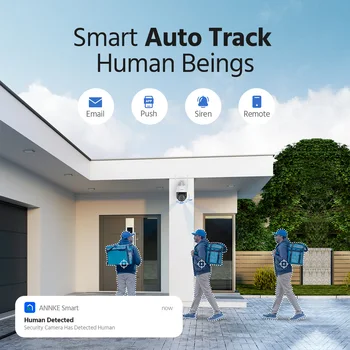 ANNKE 5MP 20X Optical Zoom WiFi Smart Home Security Camera AI Human Detection Auto Tracking, Two-Way Audio PTZ Camera Full-color 4