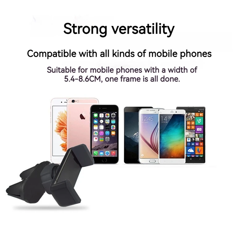 Universal Car Phone Holder with Air Vent Mount Clip – Secure Stand