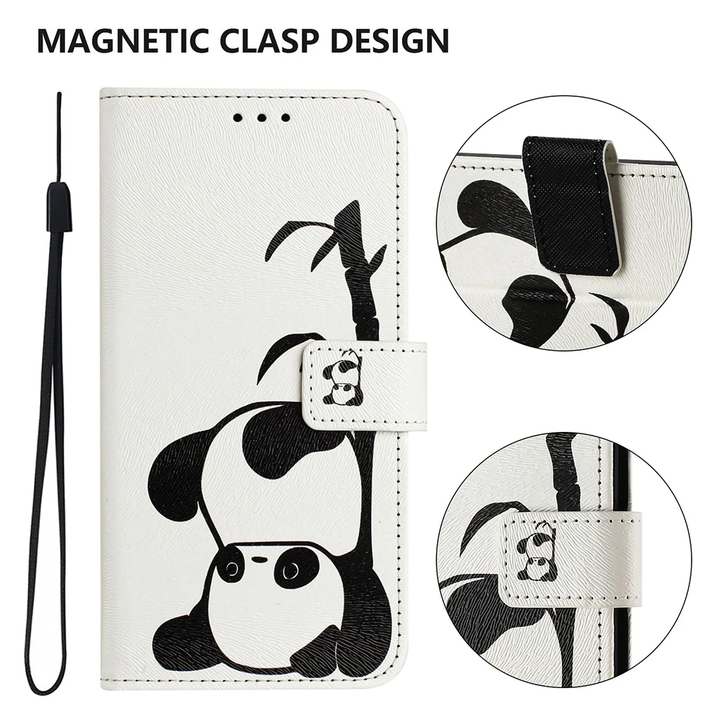 Vibrant Artistic Flip Wallet Phone Case - Shockproof and Stylish Cover