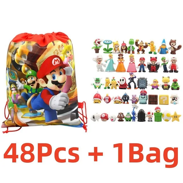 Minifiguras De Jogo Super Mario Yoshi Luigi Mini Figuras Brinquedos CY8001  - Escorrega o Preço