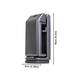 Portable Foldable Rotatable Travel Phone Holder and Stand (Black)