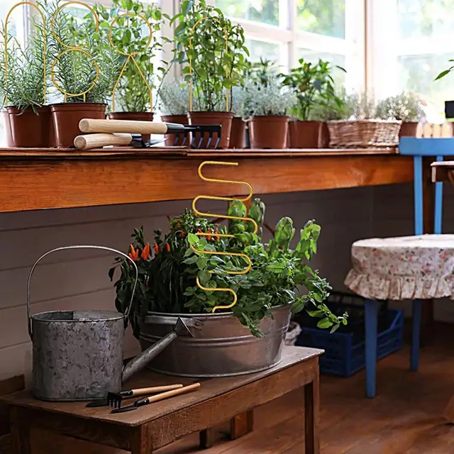 6 db Kiváló Virágmászó Növények Rácsos Növényi Hegymászó Állványok Könnyű Telepítési Támogatás - Image 3