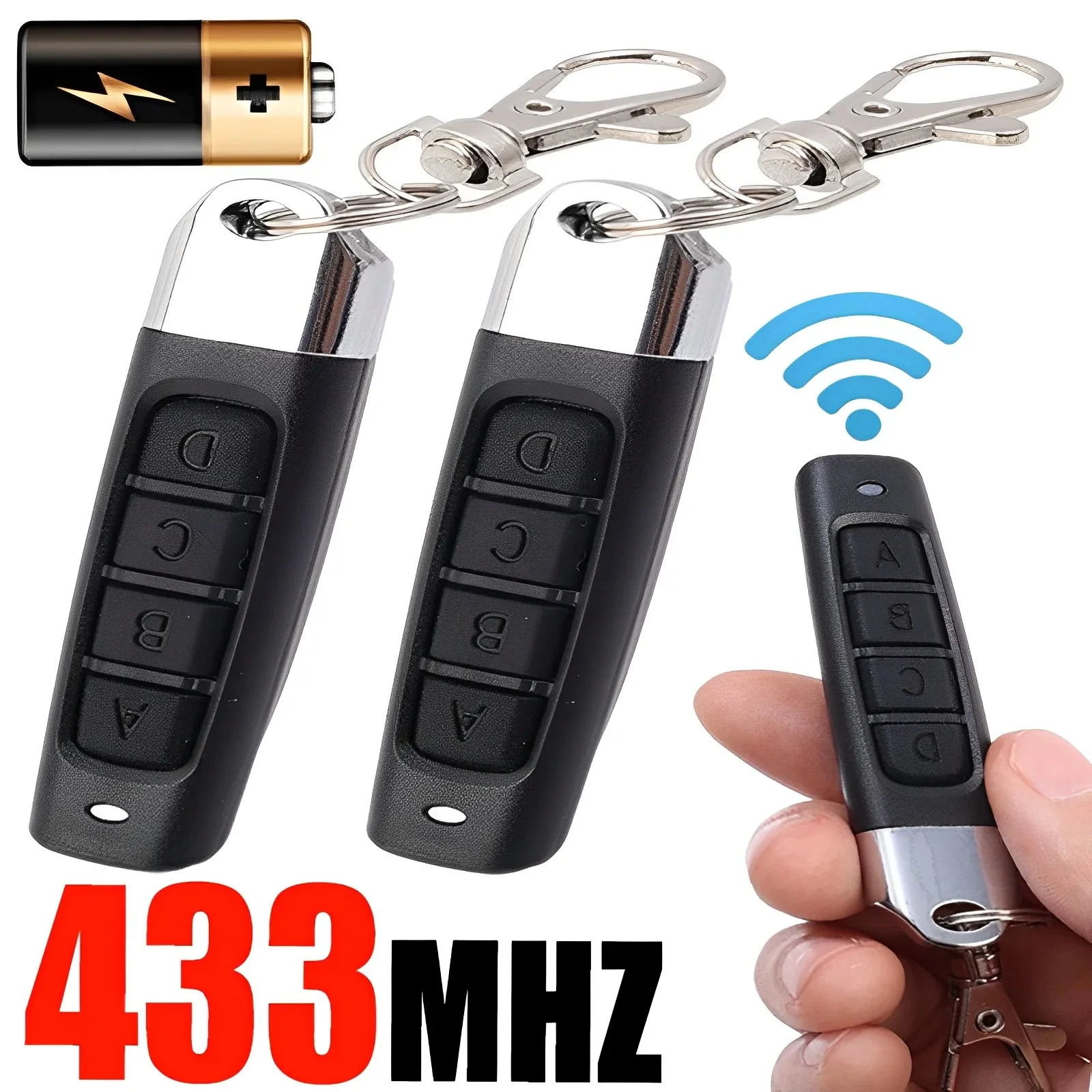 Remote Control Duplicator Cloning Code wireless remote control wireless remote controller garage remote control for Auto 4 Channel 433MHZ Garage Gate Door Opener