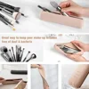 Fashionable Travel Makeup Brush Holder Silicone Portable Travel Makeup Box For Getting Ready Travelling Cosmetic Case 5