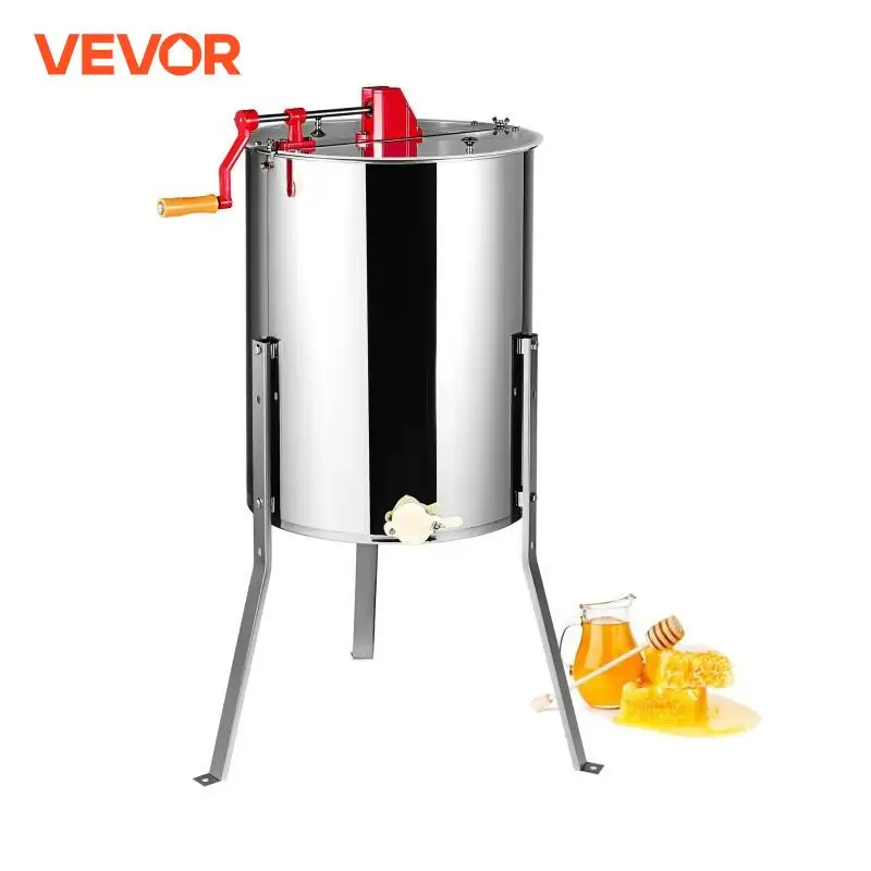 VEVOR Honey Extractor 4/8 2/4 Frame Electric Stainless Steel Honeycomb Spinner Crank Honey Centrifuge Beekeeping Equipment beekeeping tools,bee breeding box