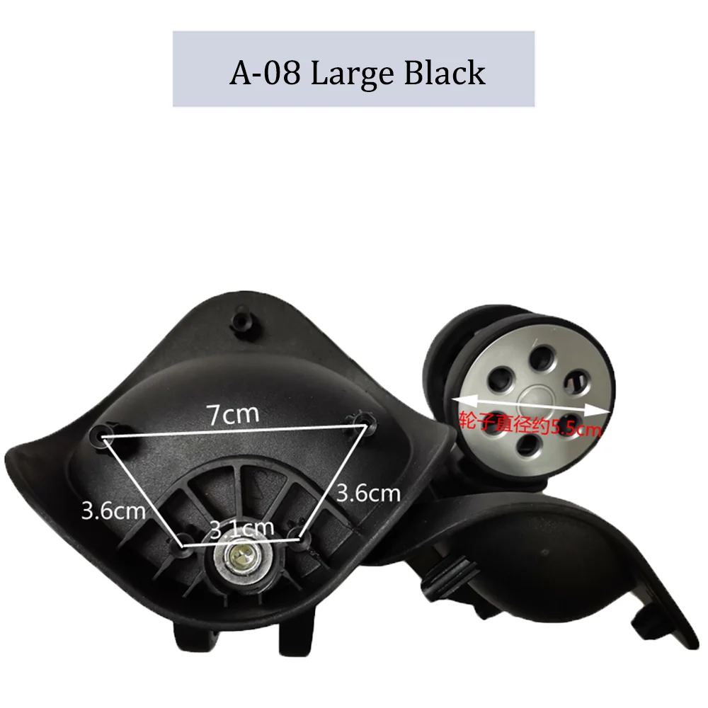 For Hongri A88 Nylon Luggage Wheel Trolley Case Wheel Pulley Sliding Casters Universal Wheel Repair Slient Wear-resistant