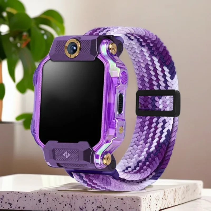 Braided Magnetic Elastic Wristband for Children's Smart Watch