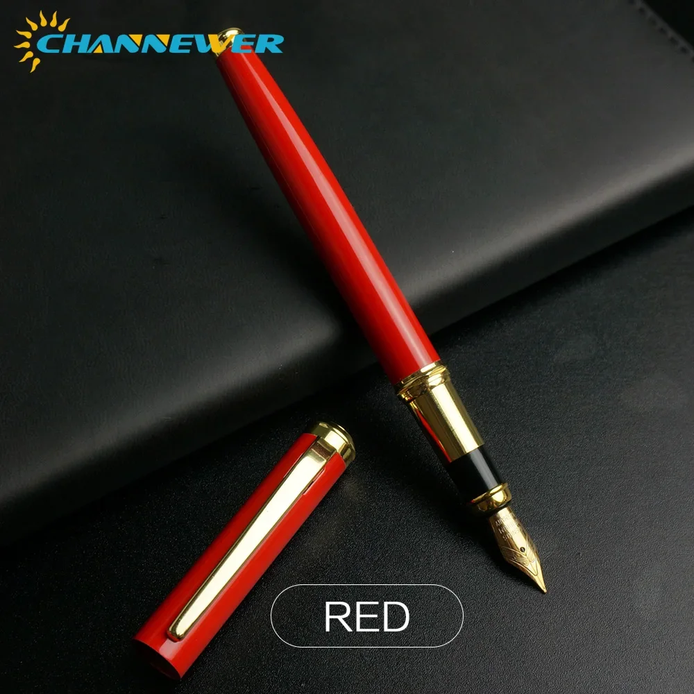 STONEGO Füllfederhalter mit 0,38 mm ultrafeiner Spitze, schwarzer metallischer Kalligraphie-Geschenkstift mit Tintennachfüllkonverter, Executive-Stift – Detail 14