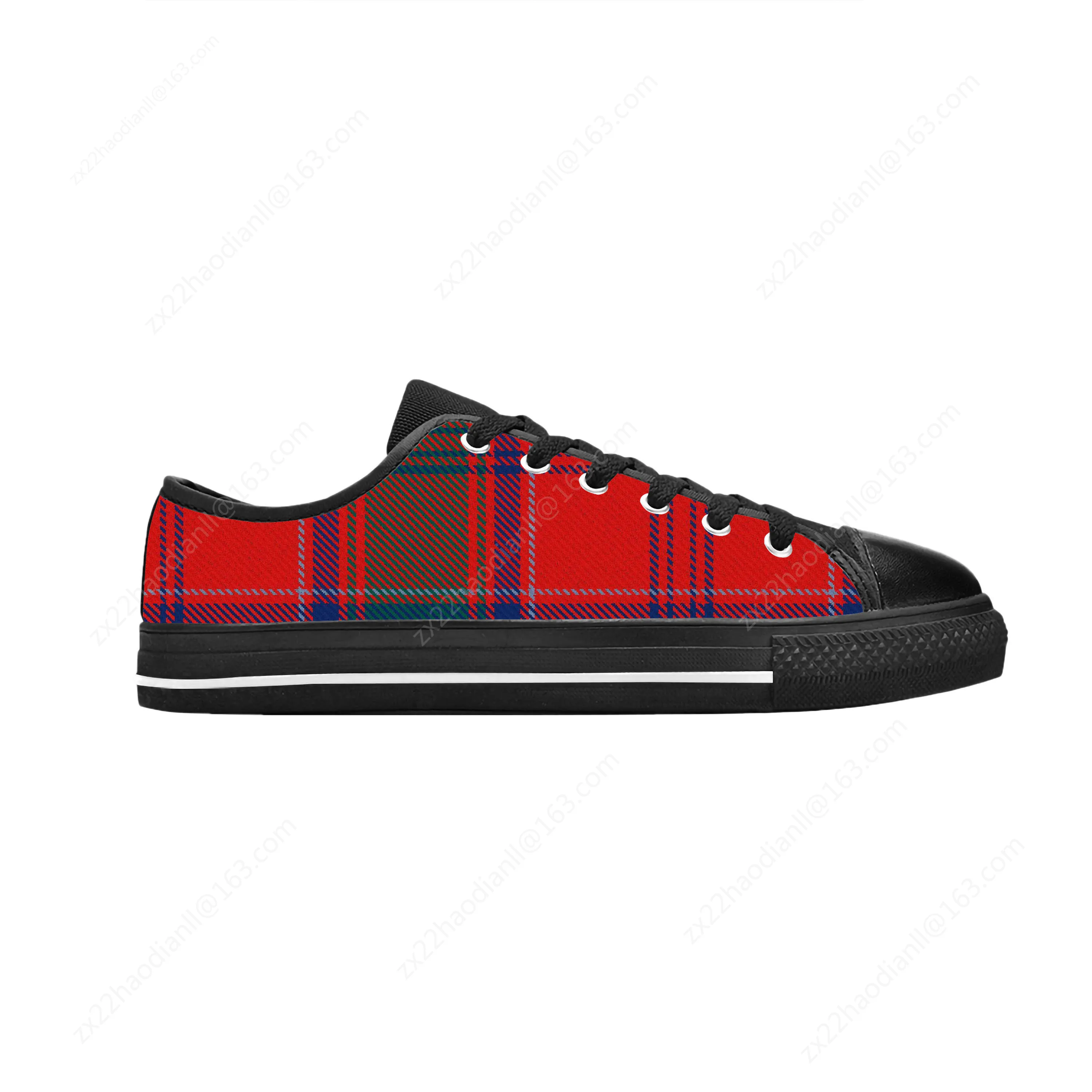 MacLintock Scottish Stewart Clan Tartan Plaid Cool Casual Cloth Shoes Low Top Comfortable Breathable 3D Print Men Women Sneakers