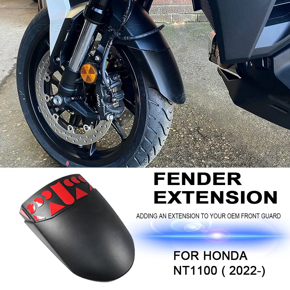 

Motorcycle For Honda NT 1100 NT1100 2022- Accessories Front Fender Mudguard Extender Extension