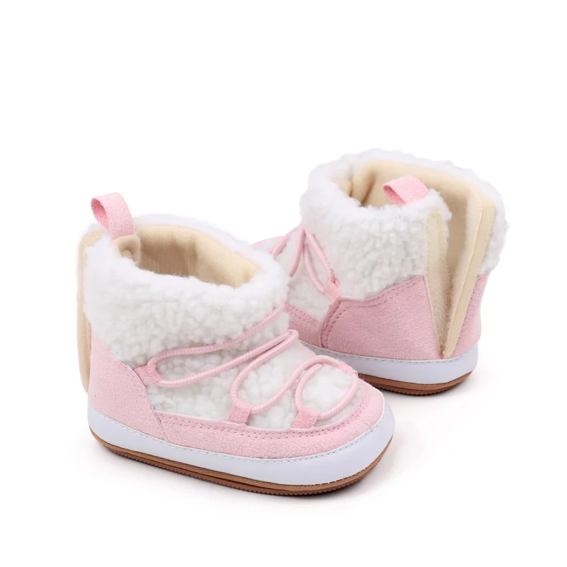 Baby Girls and Boys Cute Winter Warm Snow Boots TPR Sole Non-slip Indoor Outdoor Walking Toddlers Shoes First Walkers BHX4164 5