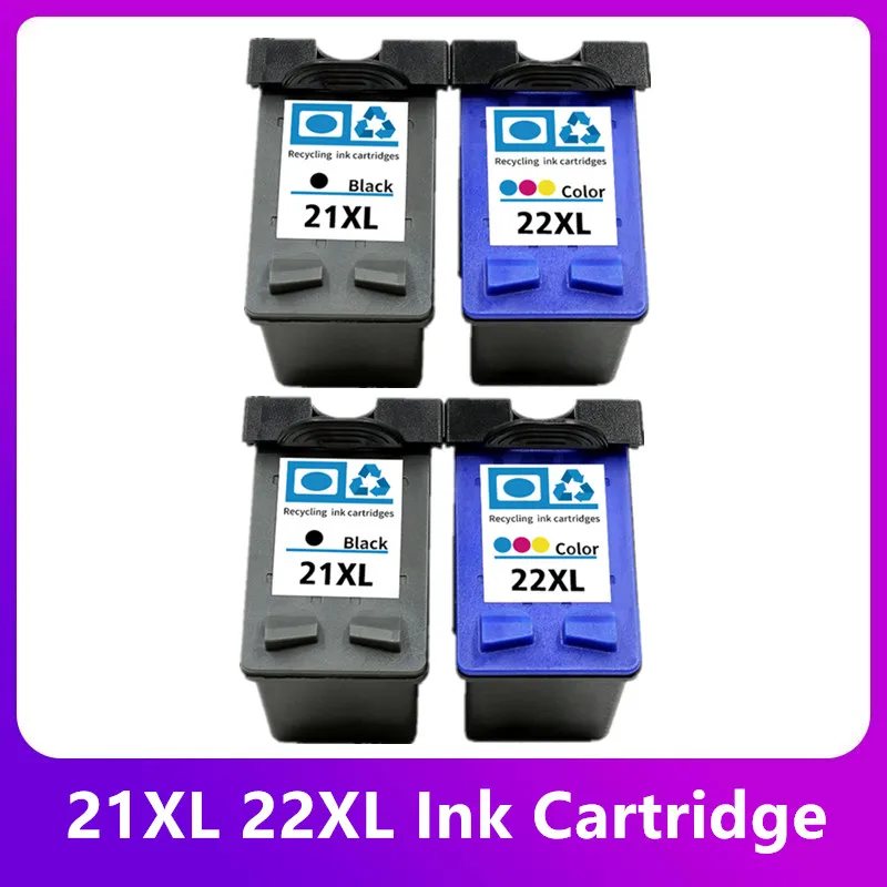 Substituição do Cartucho de Tinta Compatível para hp 21 22 21xl 22xl Hp21 F2180 F2280 F4180 F2200 F380 380 de Impressora Deskjet 21 22 xl