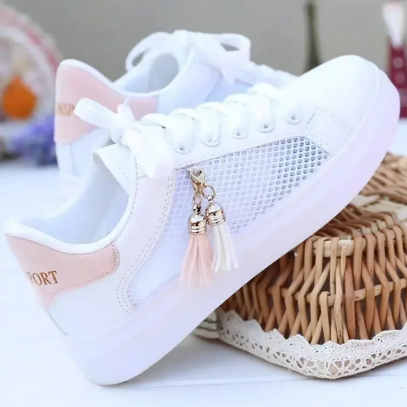 Women shoes casual sneakers women sneakers women sneaker breathable students casual shoes sports for girl flat mesh white shoes vulcanize desginer