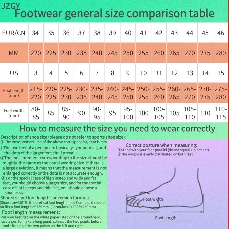 Shoe Brand Size Comparison