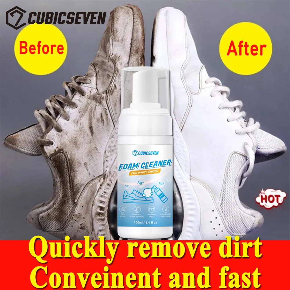 Nettoyant mousse pour chaussures blanches, blanchir les taches de