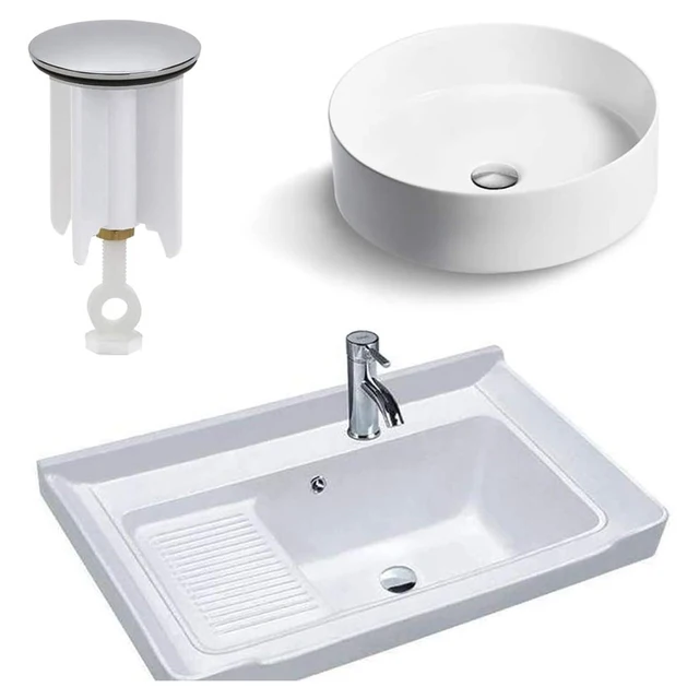 bonde lavabo - Bouchon de vidange de remplacement, universel – Image 2