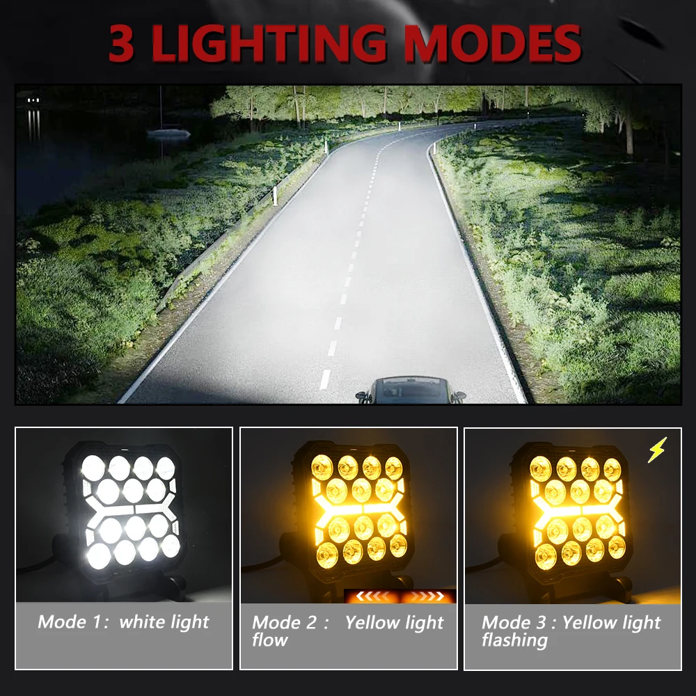 4" Work LED Headlight Light Auto Fog Light Led Light Bar Round Fog Light for Mot
