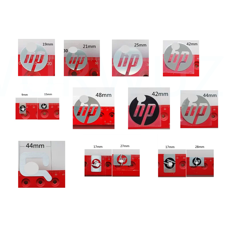 Applicable for HP Metal Sticker Length 34mm Width 44mm Length 37mm Width 48mm 42mm 44mm vinyl film sticker laptop sticker lcd display frame glue sticker